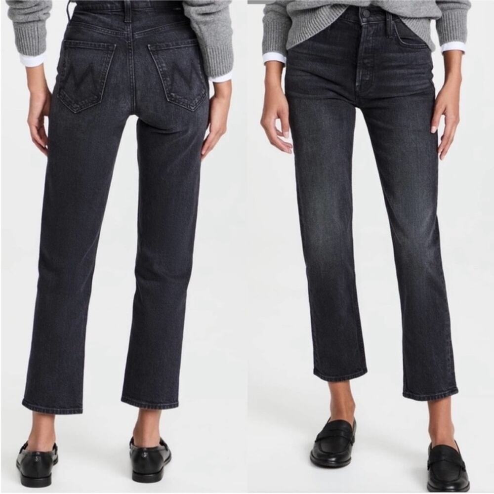 Mother The Tomcat Jeans in Lies Lies Lies Black Wash 25